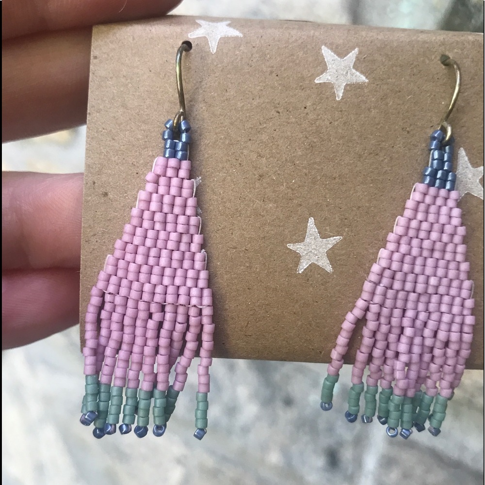 Beaded chandelier earrings